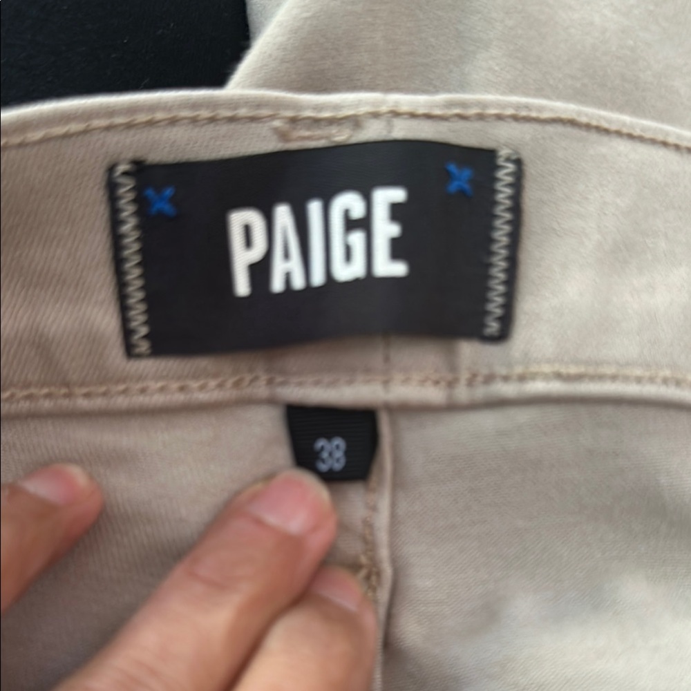PAIGE Beige Pants - Neutral Beige